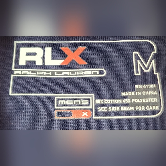 VINTAGE NWT Ralph Lauren RLX Fitness Full Zip Sweatshirt Size Medium Red / Blue - Picture 11 of 16